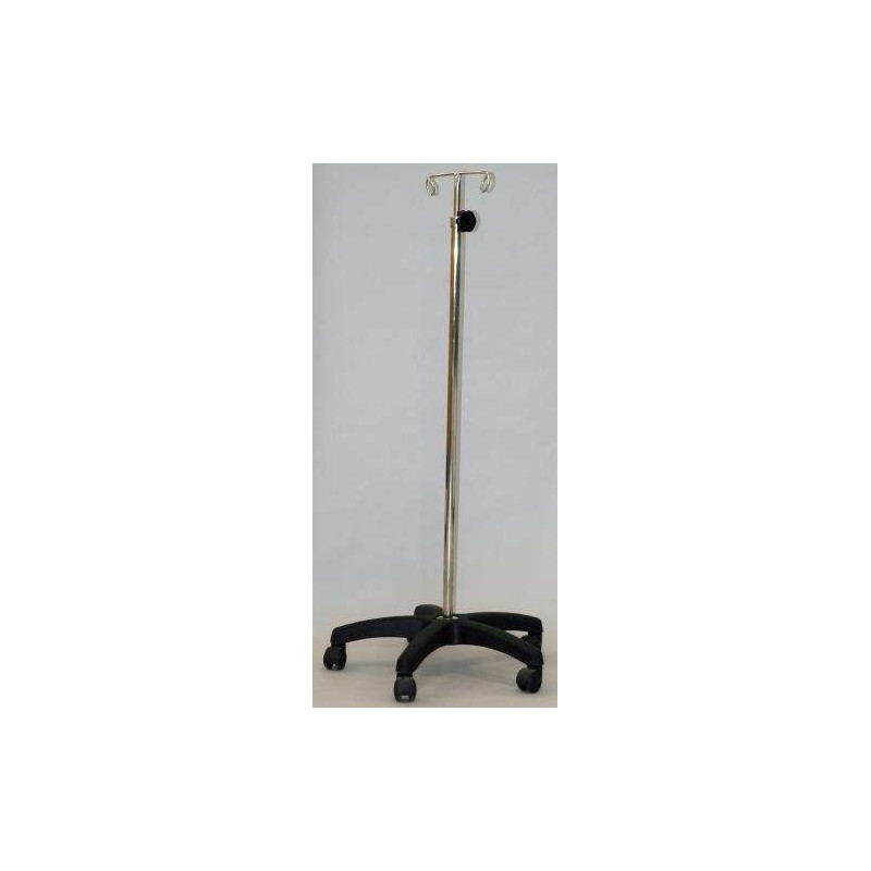 TRIPIE PORTA SUEROS BASE C 5 RUEDAS